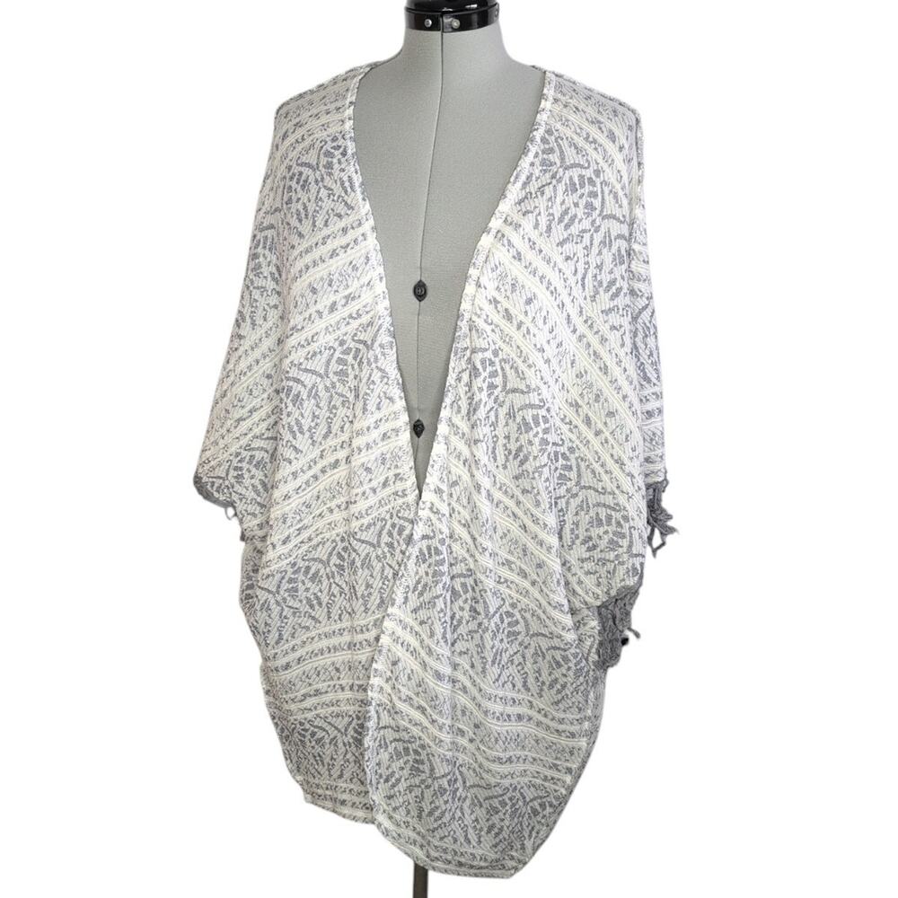 Free People Open-Front Cocoon Kimono/Cardigan Cover Up Size XS/S Boho Hippie
